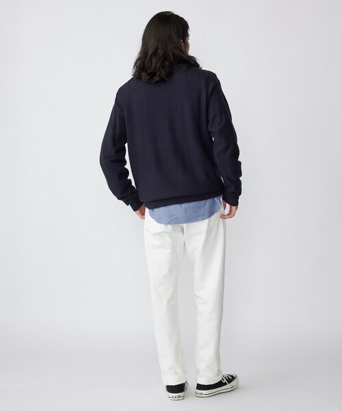 PENNEYS（ぺニーズ）の「*【SHIPS別注】PENNEYS:〈手洗い可能〉FOX ロゴ ワッペン ガーター クルーネック ニット（ニット/セーター・メンズ・チャコールグレー/ネイビー/レッド/オリーブ・SMALL/MEDIUM/LARGE/X-LARGE）」の13枚目の写真