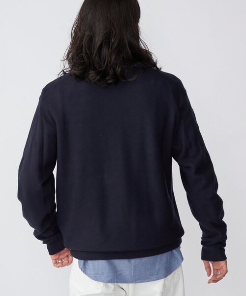 PENNEYS（ぺニーズ）の「*【SHIPS別注】PENNEYS:〈手洗い可能〉FOX ロゴ ワッペン ガーター クルーネック ニット（ニット/セーター・メンズ・チャコールグレー/ネイビー/レッド/オリーブ・SMALL/MEDIUM/LARGE/X-LARGE）」の17枚目の写真