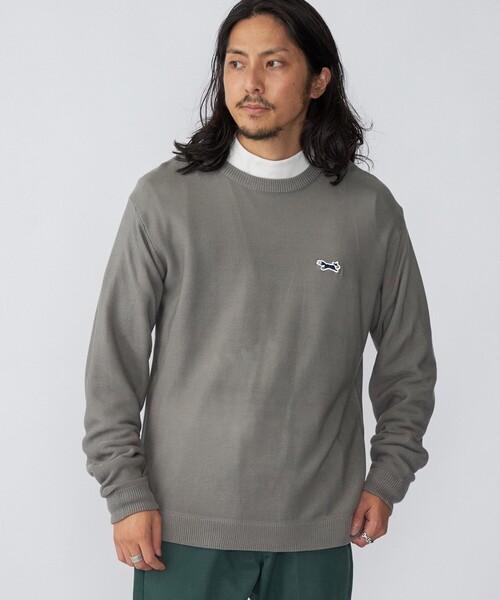 PENNEYS（ぺニーズ）の「*【SHIPS別注】PENNEYS:〈手洗い可能〉FOX ロゴ ワッペン ガーター クルーネック ニット（ニット/セーター・メンズ・チャコールグレー/ネイビー/レッド/オリーブ・SMALL/MEDIUM/LARGE/X-LARGE）」の21枚目の写真