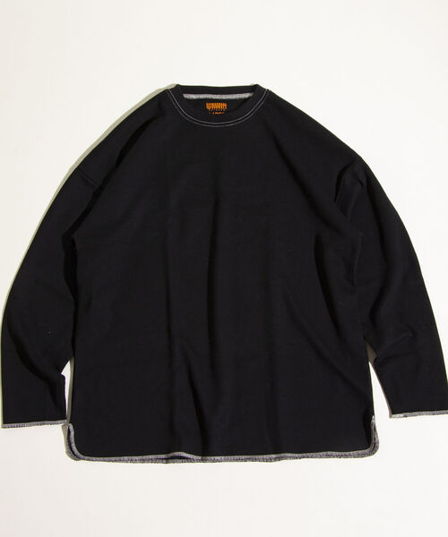 UNIVERSAL OVERALL（ユニバーサルオーバーオール）の「【UNIVERSAL OVERALL】ヘビーウエイトサーマル ルーズフィット パックTシャツ（Tシャツ/カットソー・メンズ・ホワイト系その他/ブラック系その他/ホワイト系その他2/ホワイト系その他3/ブラック系その他2/ブラック系その他3・M/L/XL）」の11枚目の写真