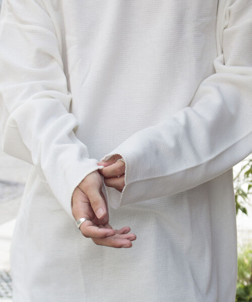 UNIVERSAL OVERALL（ユニバーサルオーバーオール）の「【UNIVERSAL OVERALL】ヘビーウエイトサーマル ルーズフィット パックTシャツ（Tシャツ/カットソー・メンズ・ホワイト系その他/ブラック系その他/ホワイト系その他2/ホワイト系その他3/ブラック系その他2/ブラック系その他3・M/L/XL）」の21枚目の写真