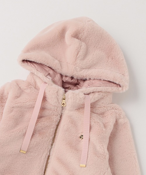 ケイトスペード ガールズフェイクファーパーカー⭐︎サイズ140 kate spade new york kids（ケイトスペードニューヨーク）の「ガールズ