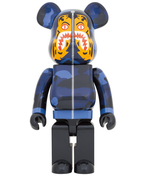 BE@RBRICK BAPE(R) CAMO TIGER 1000％　ブルー BE@RBRICK BAPE(R) CAMO TIGER 1000％ブルー
