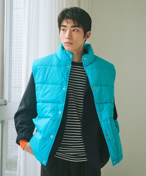 WHIMSIC（ウィムジック）の「【UNISEX】ミニパイルボーダーロングスリーブT（Tシャツ/カットソー・メンズ・ホワイト/ブラウン/ブルー/ブラック・FREE）」の10枚目の写真