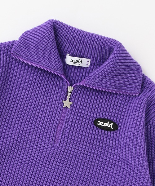 X-girl Stages（エックスガールステージス）の「ニットハーフ