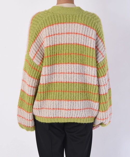 AKTE（アクテ）の「モヘヤボリュームニットカーディガン（カーディガン