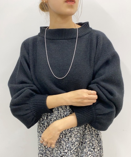 SHENERY（シーナリー）の「レイヤードニット（ニット/セーター・レディース・ブラック/オリーブ/オフホワイト・FREE）」の12枚目の写真