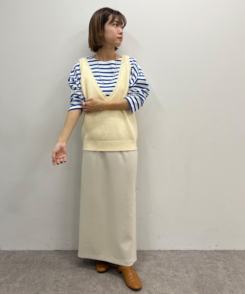 SHENERY（シーナリー）の「レイヤードニット（ニット/セーター・レディース・ブラック/オリーブ/オフホワイト・FREE）」の21枚目の写真