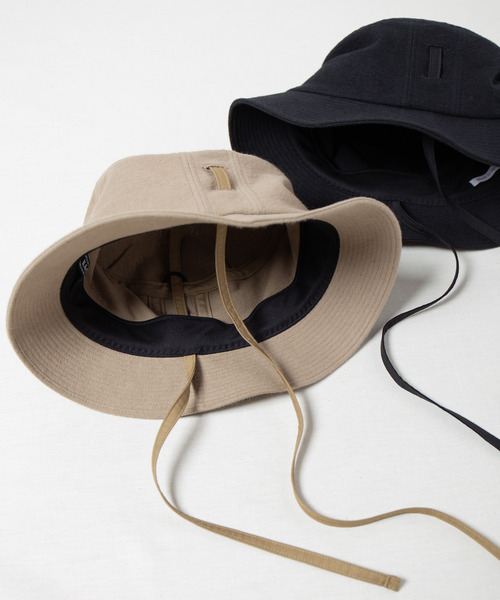 RACAL(ラカル)の「Frannel Cord Bucket Hat / フランネルコードバケットハット(ハット・メンズ・ブラック/グレイッシュベージュ・MEDIUM/LARGE)」の7枚目の写真