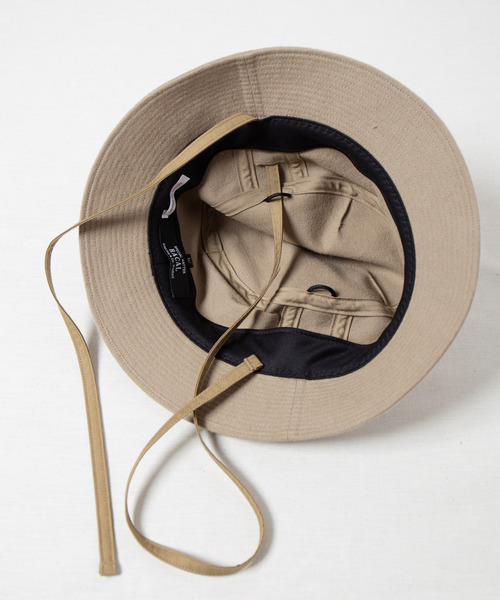 RACAL(ラカル)の「Frannel Cord Bucket Hat / フランネルコードバケットハット(ハット・メンズ・ブラック/グレイッシュベージュ・MEDIUM/LARGE)」の5枚目の写真