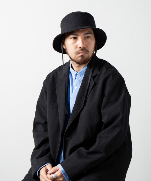 RACAL(ラカル)の「Frannel Cord Bucket Hat / フランネルコードバケットハット(ハット・メンズ・ブラック/グレイッシュベージュ・MEDIUM/LARGE)」の11枚目の写真