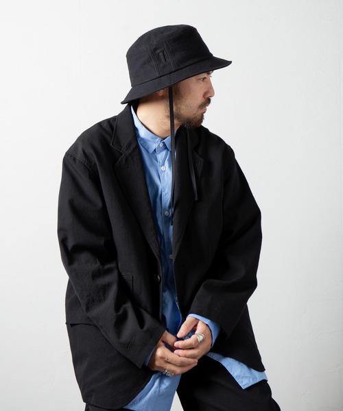 RACAL(ラカル)の「Frannel Cord Bucket Hat / フランネルコードバケットハット(ハット・メンズ・ブラック/グレイッシュベージュ・MEDIUM/LARGE)」の4枚目の写真