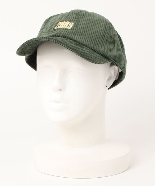 JUNRED（ジュンレッド）の「コーデュロイ刺繍キャップ / 2009 CAP（キャップ・メンズ・チャコールグレー/ホワイト/グリーン・FREE）」の3枚目の写真