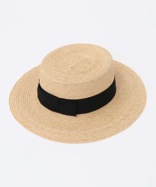 martinique(マルティニーク)の「HELEN KAMINSKI/CLASSIC RAFFIA BRAID Boater Short Brim(ハット・レディース・ナチュラル・FREE)」の3枚目の写真