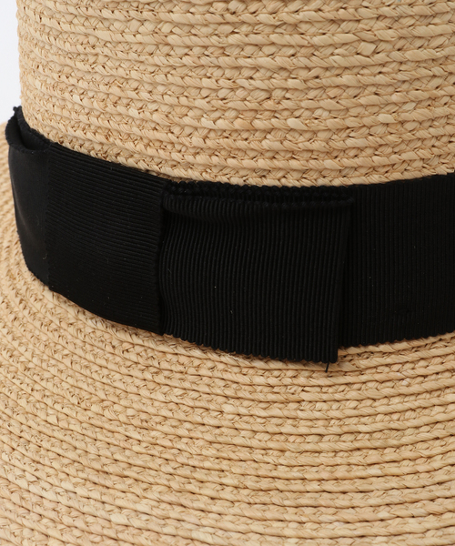 martinique(マルティニーク)の「HELEN KAMINSKI/CLASSIC RAFFIA BRAID Boater Short Brim(ハット・レディース・ナチュラル・FREE)」の4枚目の写真