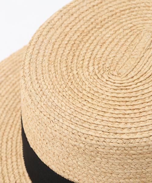 martinique(マルティニーク)の「HELEN KAMINSKI/CLASSIC RAFFIA BRAID Boater Short Brim(ハット・レディース・ナチュラル・FREE)」の6枚目の写真