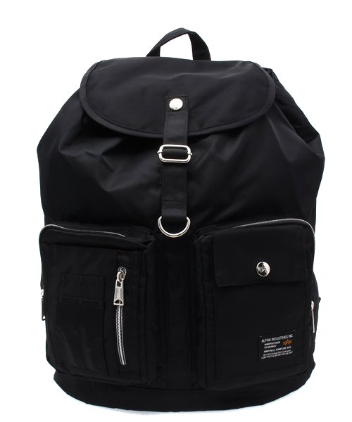 VENCEEXCHANGE(ヴァンスエクスチェンジ)の「ALPHAアルファ ソフトツイルフラップBAG (バックパック/リュック・メンズ・ブラック・FREE)」の18枚目の写真
