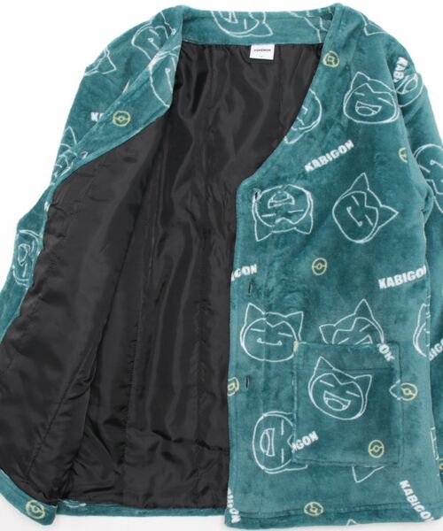 ポケットモンスター（ポケットモンスター）の「【完売】《ポケットモンスター》 ポケモン カビゴン フリース ルーム ジャケット（ガウン/バスローブ・メンズ・エメラルド/アイボリー・M/L）」の15枚目の写真