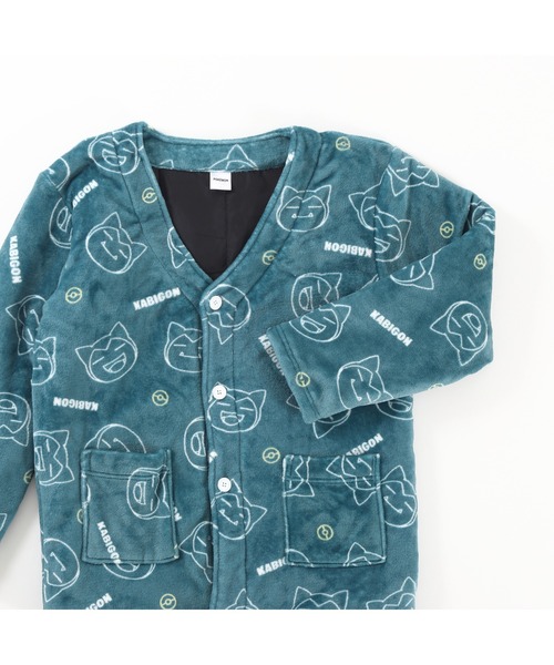 ポケットモンスター（ポケットモンスター）の「【完売】《ポケットモンスター》 ポケモン カビゴン フリース ルーム ジャケット（ガウン/バスローブ・メンズ・エメラルド/アイボリー・M/L）」の9枚目の写真