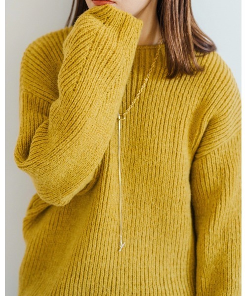 Amourire(アムリール)の「【yumi.コラボ】コクーンニットプルオーバー(ニット/セーター・レディース・ベージュ/ピンク/イエロー/ダークグレー・M/L)」の3枚目の写真