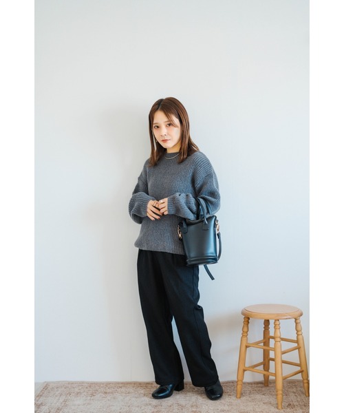 Amourire(アムリール)の「【yumi.コラボ】コクーンニットプルオーバー(ニット/セーター・レディース・ベージュ/ピンク/イエロー/ダークグレー・M/L)」の16枚目の写真