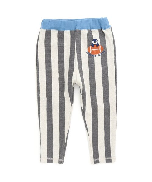 BIT'Z（ビッツ）の「無地＆ストライプ保育園サルエルパンツ（その他パンツ・キッズ・グリーン/チャコール/ブルー/イエロー・80/90/95/100/110/120）」の2枚目の写真