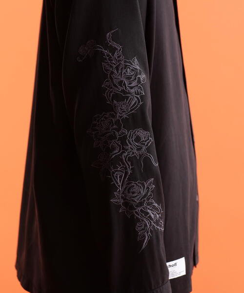schott（ショット）の「Schott/ショット/LS SHIRT "SOUVENIR EMBROIDERED"/"スーベニア刺繍" ロングスリーブシャツ（シャツ/ブラウス・メンズ・ホワイト/ブラック・L/XL/2XL/M）」の12枚目の写真