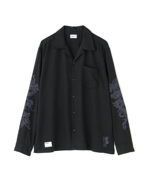 schott（ショット）の「Schott/ショット/LS SHIRT "SOUVENIR EMBROIDERED"/"スーベニア刺繍" ロングスリーブシャツ（シャツ/ブラウス・メンズ・ホワイト/ブラック・L/XL/2XL/M）」の8枚目の写真