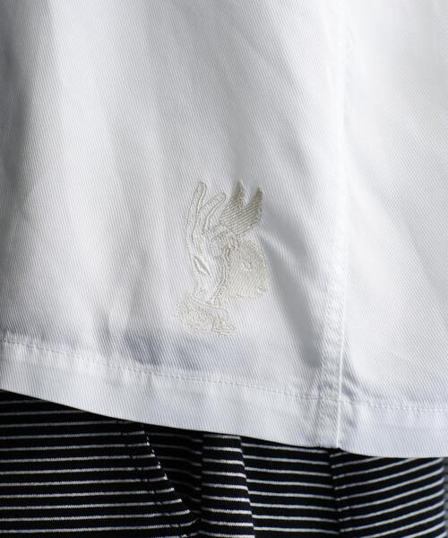 schott（ショット）の「Schott/ショット/LS SHIRT "SOUVENIR EMBROIDERED"/"スーベニア刺繍" ロングスリーブシャツ（シャツ/ブラウス・メンズ・ホワイト/ブラック・L/XL/2XL/M）」の15枚目の写真