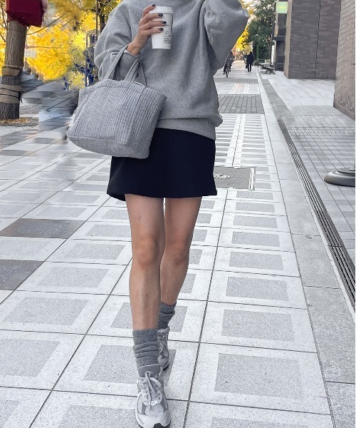 AMELY（エミリー）の「≪ミクエリ×AMELYコラボ≫ウールMIXショートパンツ（その他パンツ・レディース・ブラック/ベージュ/グレー・M/L）」の18枚目の写真