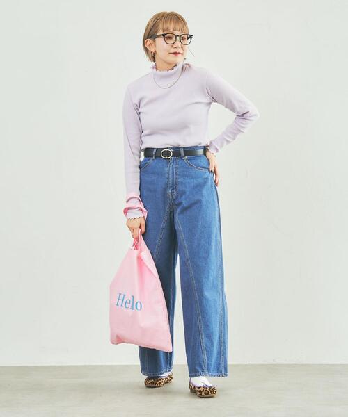 coen（コーエン）の「メロータートルネックロンT（Tシャツ/カットソー・レディース・オフホワイト/ナチュラル/モカ/ライム/ライラック/ブラック・M/L）」の18枚目の写真