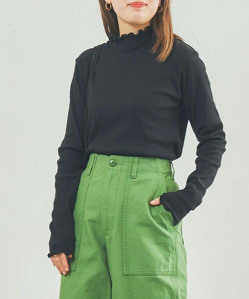 coen（コーエン）の「メロータートルネックロンT（Tシャツ/カットソー・レディース・オフホワイト/ナチュラル/モカ/ライム/ライラック/ブラック・M/L）」の19枚目の写真