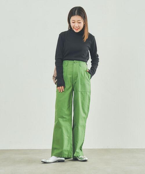 coen（コーエン）の「メロータートルネックロンT（Tシャツ/カットソー・レディース・オフホワイト/ナチュラル/モカ/ライム/ライラック/ブラック・M/L）」の20枚目の写真