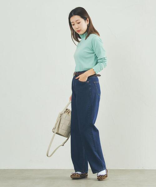 coen（コーエン）の「メロータートルネックロンT（Tシャツ/カットソー・レディース・オフホワイト/ナチュラル/モカ/ライム/ライラック/ブラック・M/L）」の22枚目の写真