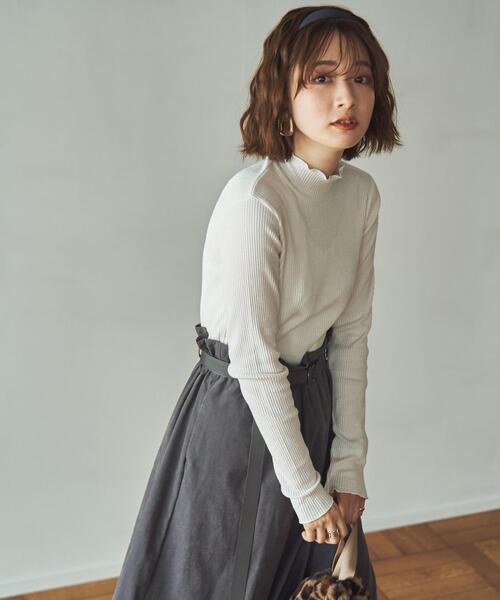 coen（コーエン）の「メロータートルネックロンT（Tシャツ/カットソー・レディース・オフホワイト/ナチュラル/モカ/ライム/ライラック/ブラック・M/L）」の11枚目の写真