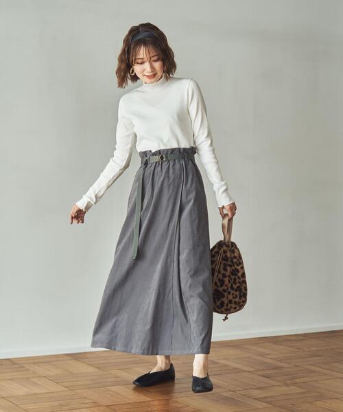 coen（コーエン）の「メロータートルネックロンT（Tシャツ/カットソー・レディース・オフホワイト/ナチュラル/モカ/ライム/ライラック/ブラック・M/L）」の12枚目の写真