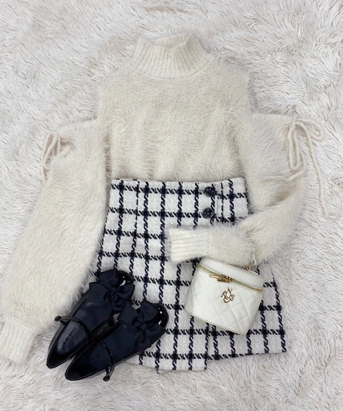 one after another NICE CLAUP（ワンアフターアナザーナイスクラップ）の「リボンカンフーシューズ　2023SS（バレエシューズ・レディース・アイボリー系/ブラック系その他/シルバー系その他・SMALL/MEDIUM/LARGE）」の22枚目の写真