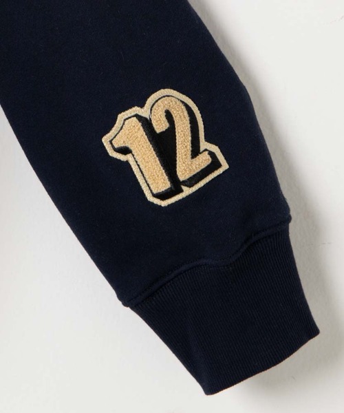 WEGO（ウィゴー）の「WEGO/ヘビーウエイト サガラワッペンプルパーカー（パーカー・メンズ・ネイビー/ダークグリーン/ベージュ・MEDIUM/LARGE）」の7枚目の写真