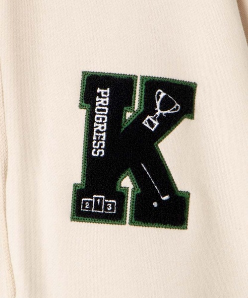 WEGO（ウィゴー）の「WEGO/ヘビーウエイト サガラワッペンプルパーカー（パーカー・メンズ・ネイビー/ダークグリーン/ベージュ・MEDIUM/LARGE）」の11枚目の写真