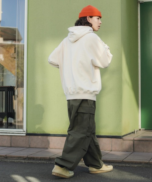 WEGO（ウィゴー）の「WEGO/ヘビーウエイト サガラワッペンプルパーカー（パーカー・メンズ・ネイビー/ダークグリーン/ベージュ・MEDIUM/LARGE）」の14枚目の写真