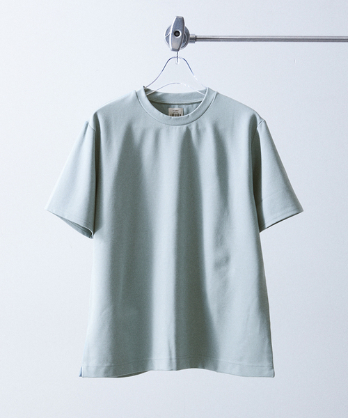 417 EDIFICE（フォーワンセブンエディフィス）の「【Made in Japan】コンパクトポンチ S/S クルーネック（Tシャツ/カットソー・メンズ・ブラック/ブラック系その他/グレー/ホワイト/ブルー系その他/イエロー/グリーン・SMALL/MEDIUM/LARGE/X-LARGE）」の5枚目の写真