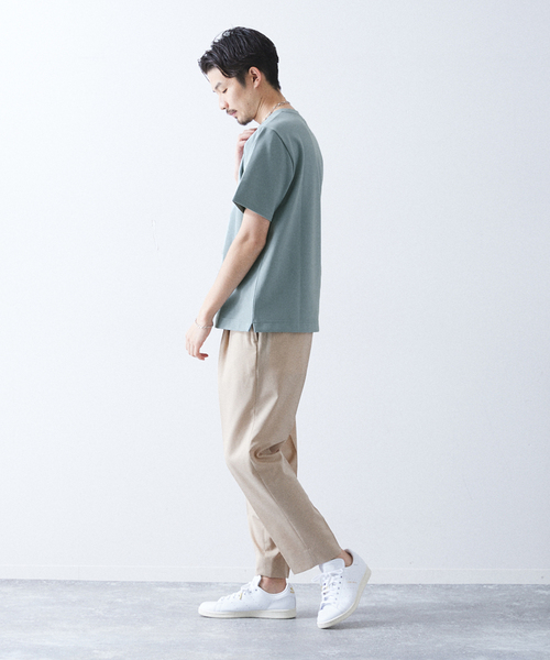 417 EDIFICE（フォーワンセブンエディフィス）の「【Made in Japan】コンパクトポンチ S/S クルーネック（Tシャツ/カットソー・メンズ・ブラック/ブラック系その他/グレー/ホワイト/ブルー系その他/イエロー/グリーン・SMALL/MEDIUM/LARGE/X-LARGE）」の12枚目の写真