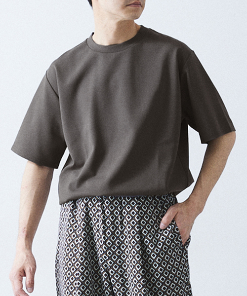 417 EDIFICE（フォーワンセブンエディフィス）の「【Made in Japan】コンパクトポンチ S/S クルーネック（Tシャツ/カットソー・メンズ・ブラック/ブラック系その他/グレー/ホワイト/ブルー系その他/イエロー/グリーン・SMALL/MEDIUM/LARGE/X-LARGE）」の19枚目の写真