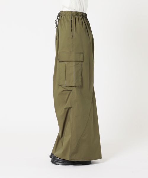 JOINT WORKS（ジョイントワークス）の「ミニリップ カーゴマキシスカート（スカート・レディース・オレンジ/ブラック/アイボリー/カーキ・SMALL/MEDIUM）」の15枚目の写真