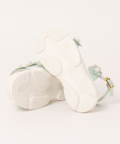 algy(アルジー)の「(ALGY)花柄 フラットヒール サンダル(サンダル・キッズ・ライトグリーン/ホワイト/ブラック/パープル・24.0cm/23.0cm/22.0cm/20.0cm/21.0cm/19.0cm)」の6枚目の写真