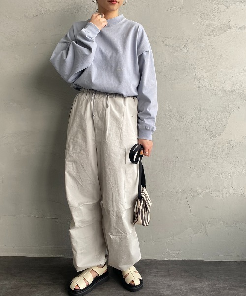 JEANS FACTORY Clothes（ジーンズファクトリークローズ）の「【MORE 6月号掲載】[Jeans Factory Clothes/ジーンズファクトリークローズ] ワイドカーゴパンツ（カーゴパンツ・レディース・ピンク/カーキ/ライトグレー/ブラック・F）」の13枚目の写真