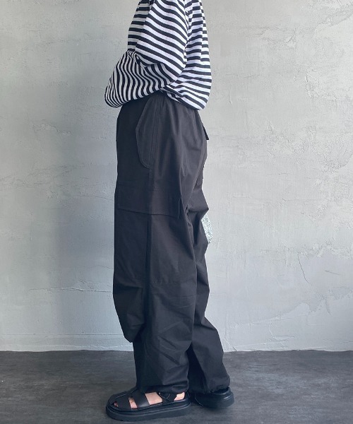 JEANS FACTORY Clothes（ジーンズファクトリークローズ）の「【MORE 6月号掲載】[Jeans Factory Clothes/ジーンズファクトリークローズ] ワイドカーゴパンツ（カーゴパンツ・レディース・ピンク/カーキ/ライトグレー/ブラック・F）」の18枚目の写真