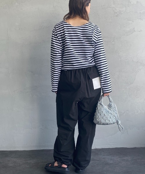 JEANS FACTORY Clothes（ジーンズファクトリークローズ）の「【MORE 6月号掲載】[Jeans Factory Clothes/ジーンズファクトリークローズ] ワイドカーゴパンツ（カーゴパンツ・レディース・ピンク/カーキ/ライトグレー/ブラック・F）」の22枚目の写真