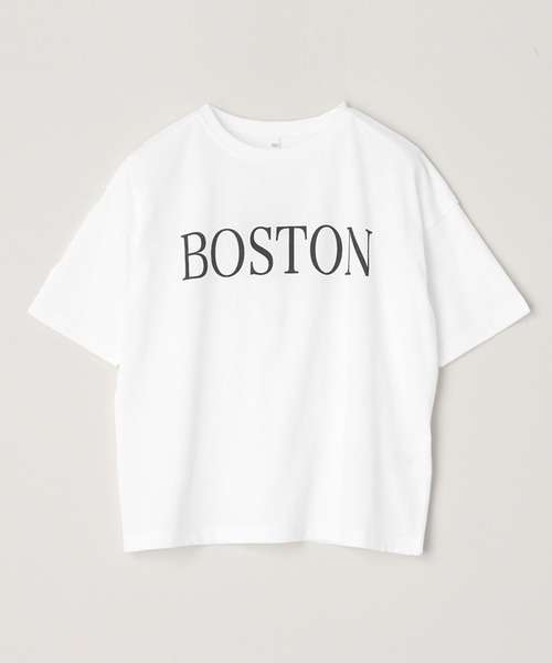 coca(coca)(コカ)の「キッズ 親子お揃いビッグシルエットプリントTシャツ(Tシャツ/カットソー・キッズ・ネイビー/チャコール/ベージュ/ホワイト・100/110/120/130/140)」の17枚目の写真