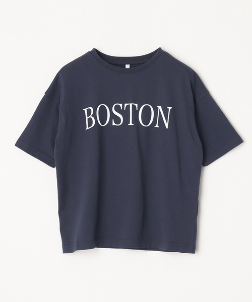 coca(coca)(コカ)の「キッズ 親子お揃いビッグシルエットプリントTシャツ(Tシャツ/カットソー・キッズ・ネイビー/チャコール/ベージュ/ホワイト・100/110/120/130/140)」の19枚目の写真